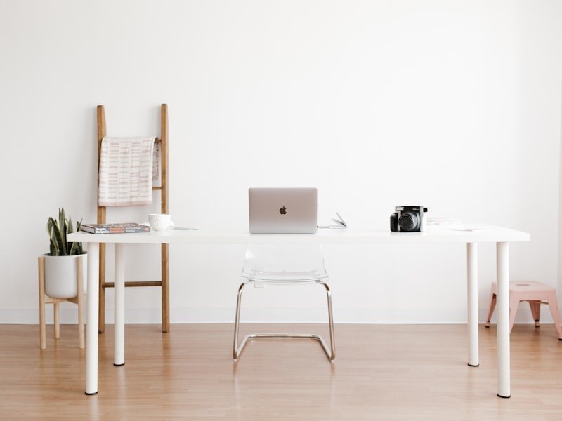 a laptop on a table